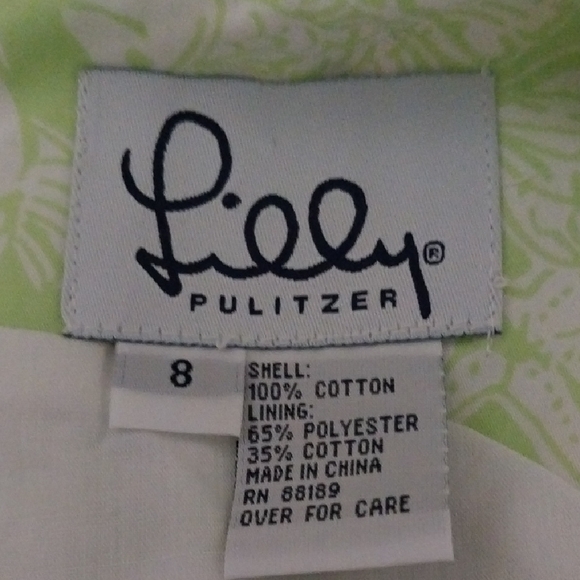 Lilly Pulitzer Green Floral Dress - Picture 4 of 4